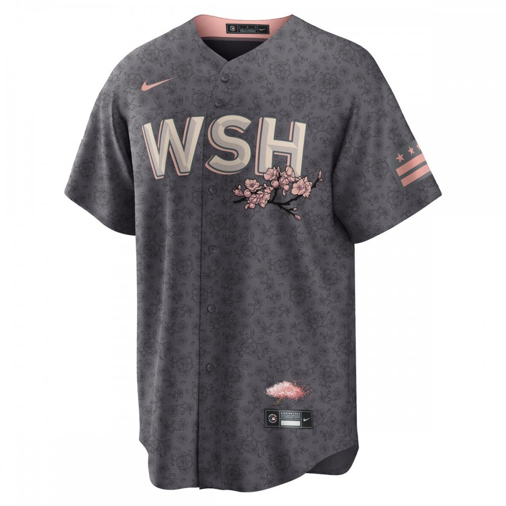 Stephen Strasburg Washington Nationals City Connect Replica Player Jersey - Charcoal-Pro Kit Vault | Brand New 26/27 Sports Jerseys